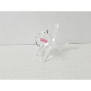 Swarovski Crystal flower pink orchid